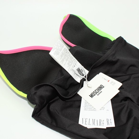 New Moschino One-piece Black/multi Swimsuit Size Small - Picture 5 of 5